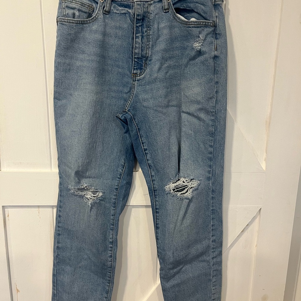 Universal Thread Blue Boyfriend Jeans Distressed Casual